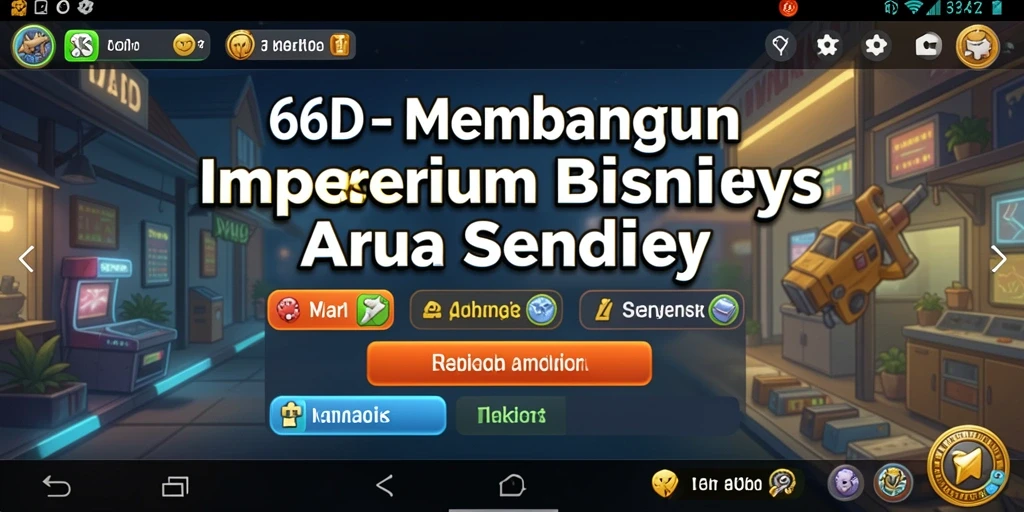 Screenshot gameplay 66D menampilkan pengelolaan bisnis yang seru.