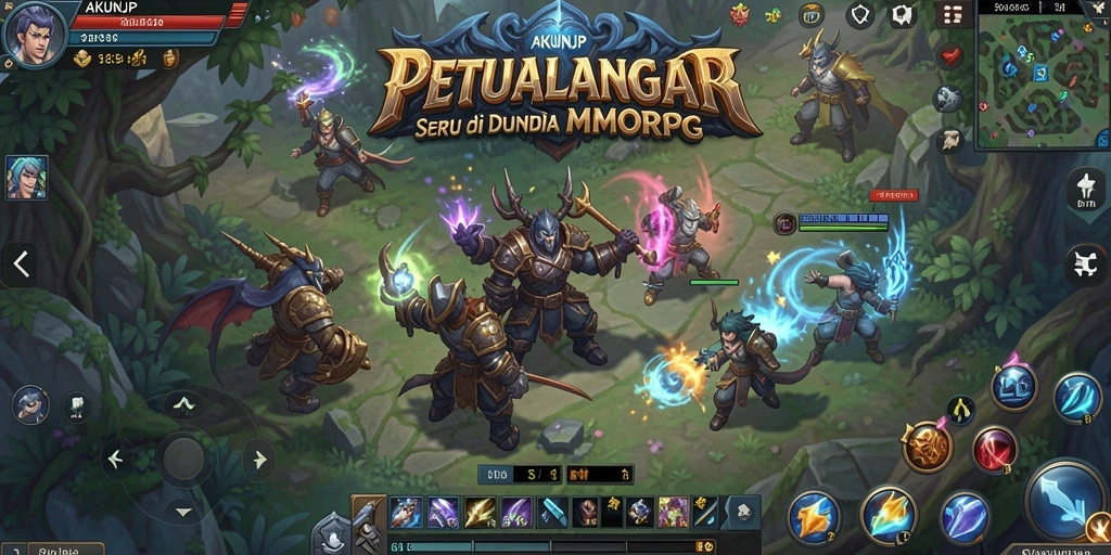 Tampilan gameplay yang menarik dan penuh aksi dalam AKUNJP.