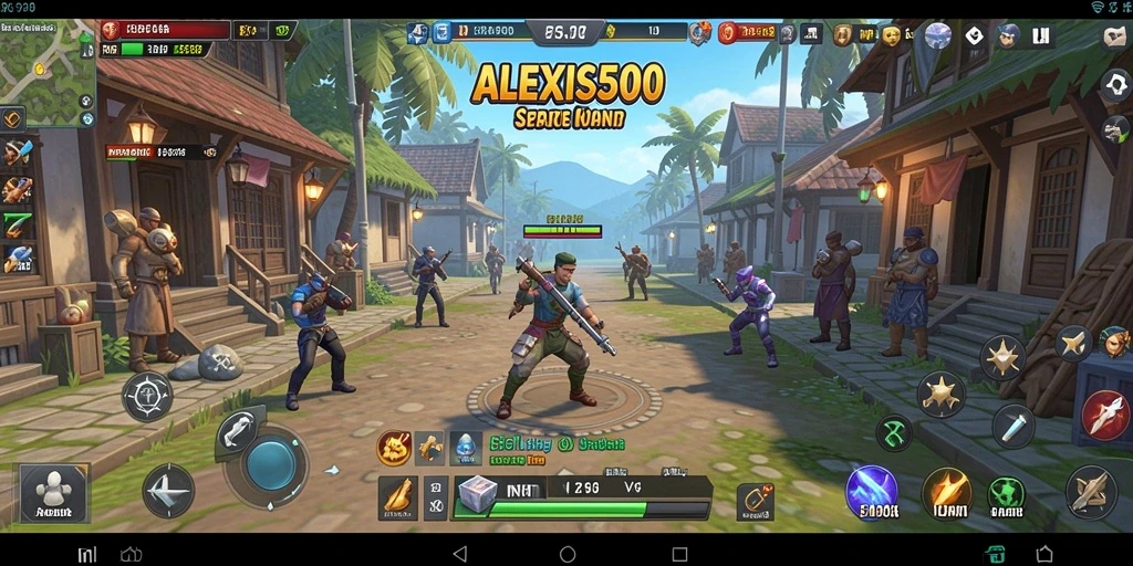 Tampilan antarmuka ALEXIS500 yang menarik dan mudah digunakan.