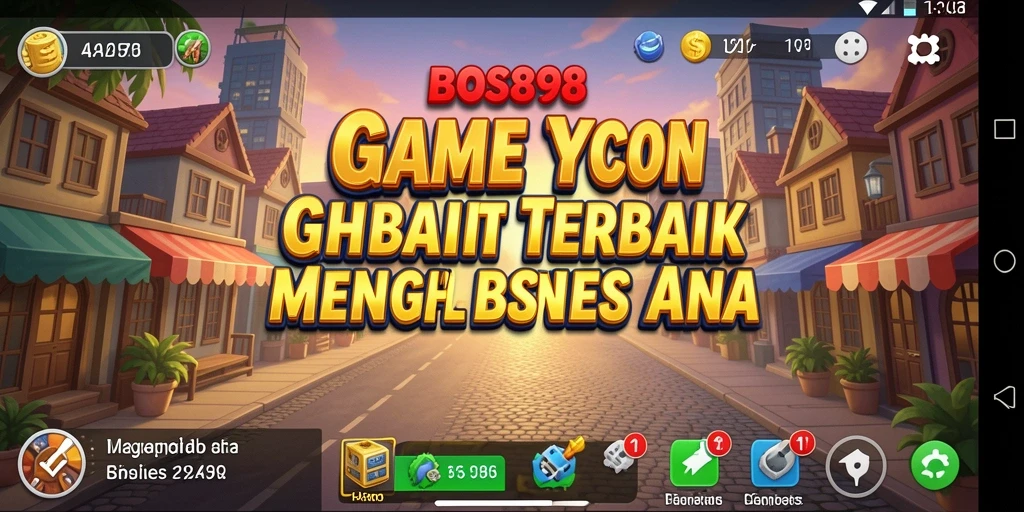 Screenshot gameplay <strong>BOS898</strong> menampilkan keseruan mengelola bisnis yang dinamis.