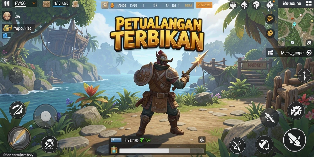 Screenshot gameplay FW66 menampilkan petualangan seru di dunia terbuka.