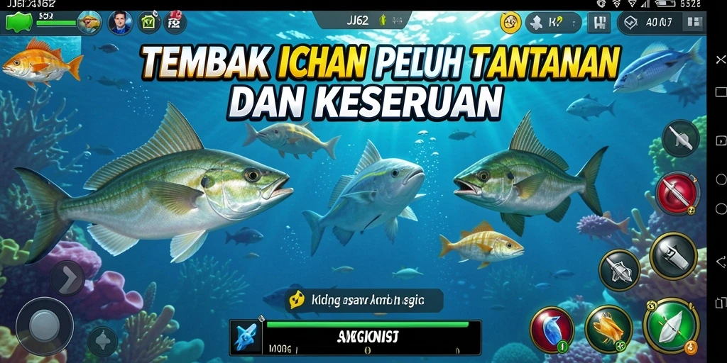 Tampilan menarik dari gameplay JJ62 yang penuh aksi Tembak Ikan.