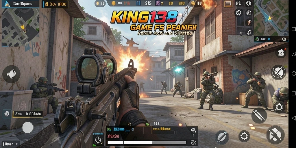 Screenshot KING138 menampilkan aksi tembak-menembak yang seru dan mendebarkan.
