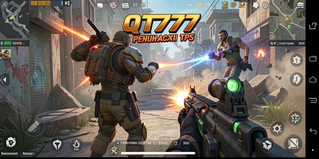 Tampilan gameplay QT777 dengan grafis TPS yang menakjubkan dan aksi seru.