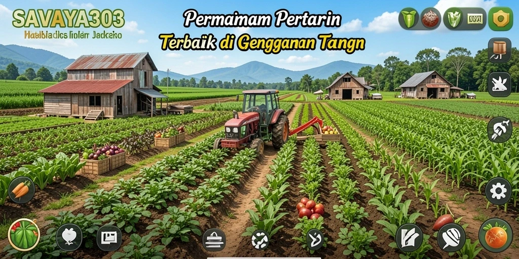 Tampilan gameplay menarik dari SAVAYA303 dengan aktivitas bertani.