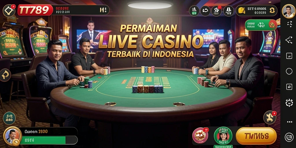 Screenshot gameplay TT789 menampilkan keseruan Live Casino yang mendebarkan.