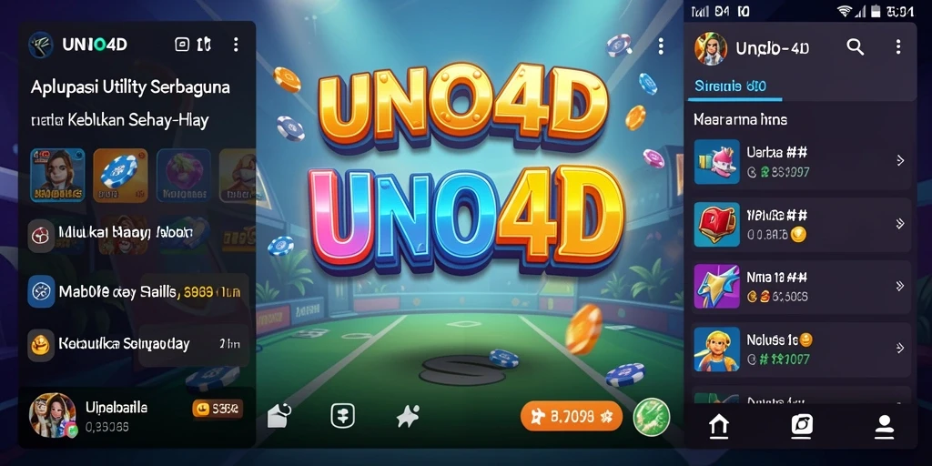 Screenshot main UNO4D menunjukkan tampilan antarmuka pengguna yang menarik dan fungsional.